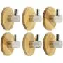 Utility Hook, Windspeed Stainless Steel Clothes Tower Hanger Holder Hood With Wooden Wall Mount For 6 Packs (Style 1) Utility Hook, Windspeed Stainless Steel Clothes Tower Hanger Holder Hood With Wooden Wall Mount For 6 Packs (Style 1)