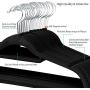Yaheetech Premium Velvet Flocked Hangers 100 Pack Non Slip Black Clothes Suit Hangers Hook Swivel 360 Ultra Thin Yaheetech Premium Velvet Flocked Hangers 100 Pack Non Slip Black Clothes Suit Hangers Hook Swivel 360 Ultra Thin