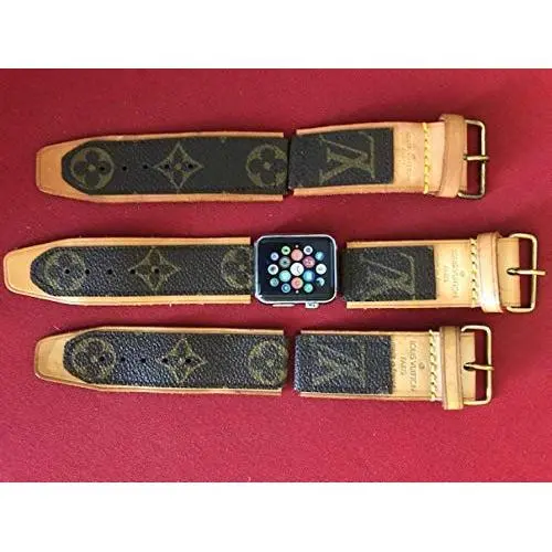 Handcrafted Iwatch bands handmade with re-purposed Canvas