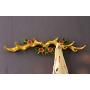 LittleFatBear Antler Creative Hook Hanger Clothes Hook Wall-Mounted Wall Coat Hook Resin Hook Wall Decoration. Yellow S