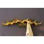 LittleFatBear Antler Creative Hook Hanger Clothes Hook Wall-Mounted Wall Coat Hook Resin Hook Wall Decoration. Yellow S