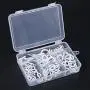 Glarks 100-Pieces 6 Sizes White Vinyl Coated Cup Hooks Screw-in Ceiling Hooks Screw Hooks Mug Hooks Hangers Assortment Kit for Home and Office Use Glarks 100-Pieces 6 Sizes White Vinyl Coated Cup Hooks Screw-in Ceiling Hooks Screw Hooks Mug Hooks Hangers Assortment Kit for Home and Office Use
