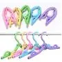 LareinaXXX 8PCS Portable Folding Clothes Hangers Foldable Clothes Drying Rack for Travel