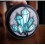 Mini Teal Crystals Hand Made 1 Hook Jewelry Key Hanger Organizer