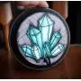 Mini Teal Crystals Hand Made 1 Hook Jewelry Key Hanger Organizer