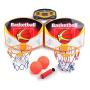 Slam Dunk Mini Basketball Hoop Set - Over The Door Toy Backboard 15 x 12.6 x 3.1 in, 2 Balls & Ball Pump, 1 x Wireless Scorer - Simple Assembly, Hanger Mount Game for Kids Children or Adults