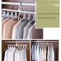 HJYPYJ Magic Hanger,Strong and Sturdy PP Folding Hanger,Space-Saving Organizer Hangers,Suitable for Balcony Wardrobe Waterproof/White / 2 pcs