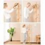 HTDZDX 10 Hooks Coat Rack Clothes Stand Hat Handbag Hanger Hall Tree Solid Wood 181 cm(71.3 in) (Color : B)