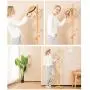 HTDZDX 10 Hooks Coat Rack Clothes Stand Hat Handbag Hanger Hall Tree Solid Wood 181 cm(71.3 in) (Color : B)