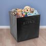 Sorbus Foldable Storage Cube Basket Bin (6 Pack, Black)
