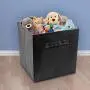 Sorbus Foldable Storage Cube Basket Bin (6 Pack, Black)