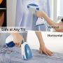 NATURALIFE Powerful 1200-Watt Handheld Steamer for Clothes, Garment Fabric Wrinkle Remover, 30s Fast Heat-up, Auto-Off, 8.79 oz. Large Detachable Water Tank, Stainless Steel Soleplate, 3 Attachments