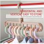 Multi-Function 360 Rotating Magic Hanger Nine-Hole Rotating Baby Clothes Hanger Wardrobe Drying Racks Home Storage Hangers 10pcs Random Color