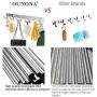 OUNONA Wall Mount Hook Rack, Stainless Steel Coat Rack Coat Hooks with 5 Heavy Duty Hanger Hooks, Hook Rail for Towel Bag Clothes, 17.32-Inch OUNONA Wall Mount Hook Rack, Stainless Steel Coat Rack Coat Hooks with 5 Heavy Duty Hanger Hooks, Hook Rail for Towel Bag Clothes, 17.32-Inch