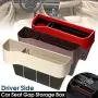 Lamoreco Car Seat Crevice Storage Boxes Cup Drink Holder Organizer Auto Stowing Large Capacity Storage Case Console Side Pocket with Organizer Seat Console Organizer Car Interior Accessories