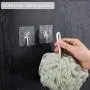 MOPMS Wall Hooks Command Hooks Heavy Duty Transparent Reusable Hooks for Hanging, 6 Pack MOPMS Wall Hooks Command Hooks Heavy Duty Transparent Reusable Hooks for Hanging, 6 Pack