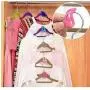 20Pcs Home Creative Mini Flocking Clothes Hanger Flocking Holder Multifunction Easy Anti-Clip Hook Closet Organizer Random Color