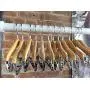 NAHANCO MINI8RC Mini Wooden Top Hanger with Clips, 8" (Pack of 100) NAHANCO MINI8RC Mini Wooden Top Hanger with Clips, 8" (Pack of 100)