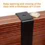 Over the Door Hanger 5 Tri Hooks, Stainless Steel Heavy Duty Over the Door Hook for Clothes, Over the Door Towel Rack for Bathroom, Black