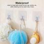 DARSSUM 10Packs Wall Hooks 24lb(max) Waterproof and Oilproof Transparent Reusable Seamless Hooks Bathroom Kitchen Heavy Duty Self Adhesive Hooks DARSSUM 10Packs Wall Hooks 24lb(max) Waterproof and Oilproof Transparent Reusable Seamless Hooks Bathroom Kitchen Heavy Duty Self Adhesive Hooks