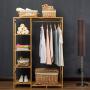 PLLP Drying Rack Hangers Simple Solid Wood Coat Rack Hanging Hanger Landing Bedroom Clothes Shelf Storage Rack Clothes Rack