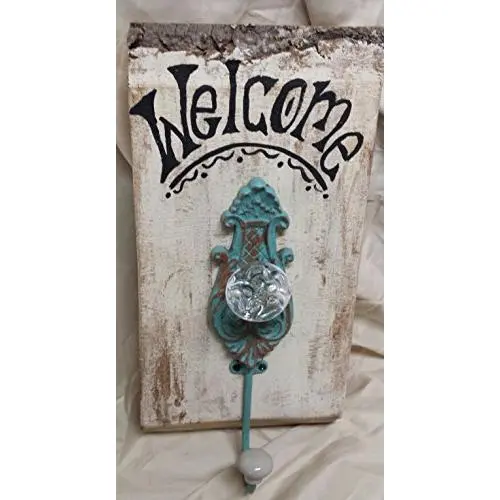 Welcome Door Knob Plaque Welcome Door Knob Plaque