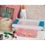 Sterilite Mini Clip Plastic Storage Boxes Clear w/Blue Aquarium Latches (30 Pack)
