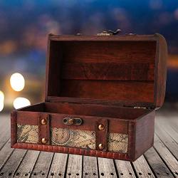 ZJchao Wooden Box,Multipurpose Boxes Jewelry Storage Case Handmade Treasure case Storage Boxes Vintage Wood Boxes Vintage Style Wooden Boxes Decoration Wood Storage Boxes for Jewelry Ornaments(#2)