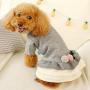 GorNorriss New Pet Two-Color Ball Bow Skirt Autumn & Winter Fashion Cat Dog Clothing, Luxury Dog Dresses for Pet Clothes Evening Prom Dress with Pom