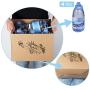 SEMAXE Stroage Carton Boxes with Lift-Off Lid，Portadle File Storage Tape-Free Assembly Moving Boxes, 10-Pack,14" x 11" x 10"