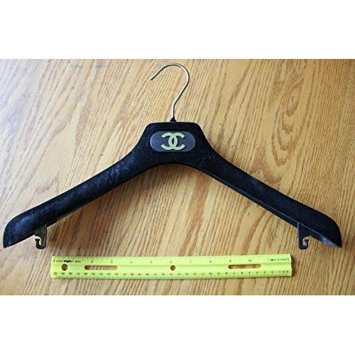 One For Chanel Black For velvet Hanger Made By Mainetti Model U-S 39 Depose CC Logo One For Chanel Black For velvet Hanger Made By Mainetti Model U-S 39 Depose CC Logo