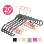 MIZGI Premium Velvet Pants Hangers with Clips (Pack of 20) Slim Skirt Hangers- Non Slip Felt Outfit Dress Hangers Gray - Copper/Rose Gold Hooks,Space Saving Shirt Clothes Hangers MIZGI Premium Velvet Pants Hangers with Clips (Pack of 20) Slim Skirt Hangers- Non Slip Felt Outfit Dress Hangers Gray - Copper/Rose Gold Hooks,Space Saving Shirt Clothes Hangers