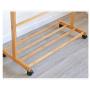 ZWJ-Coat Rack Coat Rack Bamboo Branch Mobile Storage Rack Floor Simple Creative Living Room Hanger Clothes Rack Bedroom (Size : 80x38x176cm)