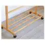 ZWJ-Coat Rack Coat Rack Bamboo Branch Mobile Storage Rack Floor Simple Creative Living Room Hanger Clothes Rack Bedroom (Size : 80x38x176cm)