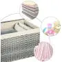 SONGMICS Storage Chest with Cotton Liner, Storage Trunk Rattan-Style, Laundry Hamper with Lid and Handles, for Bedroom Closet Laundry Room, 29.9 x 17.7 x 18.1 Inches, Gray URST76WG SONGMICS Storage Chest with Cotton Liner, Storage Trunk Rattan-Style, Laundry Hamper with Lid and Handles, for Bedroom Closet Laundry Room, 29.9 x 17.7 x 18.1 Inches, Gray URST76WG