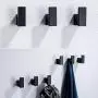 RANDOM Matte Black Towel Robe Hooks Bathroom Hardware Accessories Coat Hook 304 Stainless Steel Clothes Hook for Bath Kitchen Contemporary Hotel Style Wall Mounted 2 Pack. RANDOM Matte Black Towel Robe Hooks Bathroom Hardware Accessories Coat Hook 304 Stainless Steel Clothes Hook for Bath Kitchen Contemporary Hotel Style Wall Mounted 2 Pack.