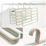 Pants Hangers Holders Multifunction Trousers Hanger Storage Rack Clothes Hanger Tie Scarfs Belt Towel Non-Slip Magic Hanger 5PC Random Color Pants Hangers Holders Multifunction Trousers Hanger Storage Rack Clothes Hanger Tie Scarfs Belt Towel Non-Slip Magic Hanger 5PC Random Color