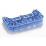 Plastic Foldable Portable Underwear Hanging Dryer Clothes Drying Hanger Rack with 26 Clips,Blue