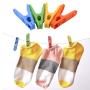 20 Pcs Plastic Clothes Pins Multicolor Laundry Clothes Pegs Windproof Hanging Pegs Hangers Racks Quilt Clips by SamGreatWorld