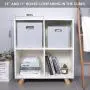 Foldable Storage Bins,13x13 Storage Cubes Basket Containers for Shelf Cabinet Bookcase Boxes,Thick Fabric Drawers,4pcs, Sliver Grey Foldable Storage Bins,13x13 Storage Cubes Basket Containers for Shelf Cabinet Bookcase Boxes,Thick Fabric Drawers,4pcs, Sliver Grey