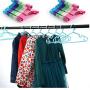 10PC Random Color Durable Children Multifunction Coat Trousers Clothes Rack Plastic Candy Color Hanging Clothes Hanger Rack Decoration for Kids