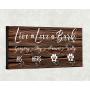 Personalized Key Holder Dog Leash Hanger for Wall Dog Lovers Gift Wall Key Rack Dog Lead Hook Housewarming Gift Wedding Gift Organizer hallway Warming or Wedding Gift Organization with Hooks