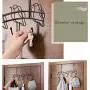 HJYPYJ Magic Hanger,Wall-Mounted Iron Folding Hanger,Space-Saving Organizer Hangers,It Applies to The Door Balcony Bathroom Not Easy to Rust/Black / 5 pcs
