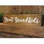 Grandkids photo hanger sign - grandkids picture holder sign - grandkids make life grand- CUSTOMIZE COLORS - HANDMADE TO ORDER - Perryhill Rustics wood sign