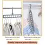 Benooa Magic Hangers Organizer,Rotate Anti Skid Hanger,Space Saving Hangers,Foldable Closet Storage Coat Hangers,Pack of 10 Standard Hangers with 9 Holes,Sturdy Plastic Benooa Magic Hangers Organizer,Rotate Anti Skid Hanger,Space Saving Hangers,Foldable Closet Storage Coat Hangers,Pack of 10 Standard Hangers with 9 Holes,Sturdy Plastic