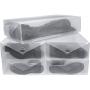 Greenco Clear Foldable Boot Storage Boxes-5 Pack