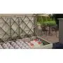 Suncast 99-Gallon Large Deck Boxes - Lightweight Resin Indoor/Outdoor Storage Container and Seat for Patio Cushions and Gardening Tools - Store Items on Patio, Garage, Yard - Taupe