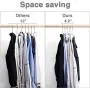 HOUSE DAY Velvet Hangers -60 Pack- Non Slip Velvet Suit Hangers Space Saving Clothes Hanger Beige Velvet Hanger Heavy Duty Adult Hanger for Coat, Suit (Renewed)
