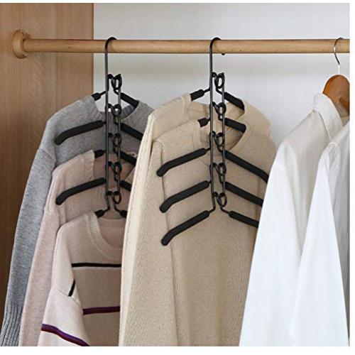2pcs Random Color Home Clothes Hangers Coat Hanging Multi Layers Space Saving Multifunctional Wardrobe Organizer Trouser Hotel Storage Racks Towel 2pcs Random Color Home Clothes Hangers Coat Hanging Multi Layers Space Saving Multifunctional Wardrobe Organizer Trouser Hotel Storage Racks Towel