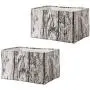 Foldable Fabric Storage Bin - Loving You Rectangular Medium 15.7x 11.8x 8.3, 2 Pieces, Cloest Storage Basket with Rope Cotton Handle, Natural Wood Grain for Home, Nursery, Office, Heavy-Duty Foldable Fabric Storage Bin - Loving You Rectangular Medium 15.7x 11.8x 8.3, 2 Pieces, Cloest Storage Basket with Rope Cotton Handle, Natural Wood Grain for Home, Nursery, Office, Heavy-Duty